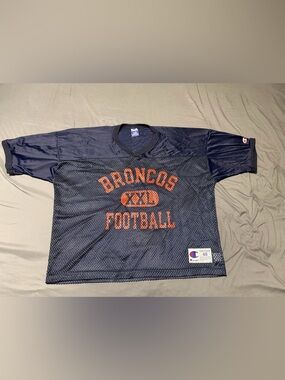 Champion Broncos Vintage Football Mesh Practice Jersey Size 48